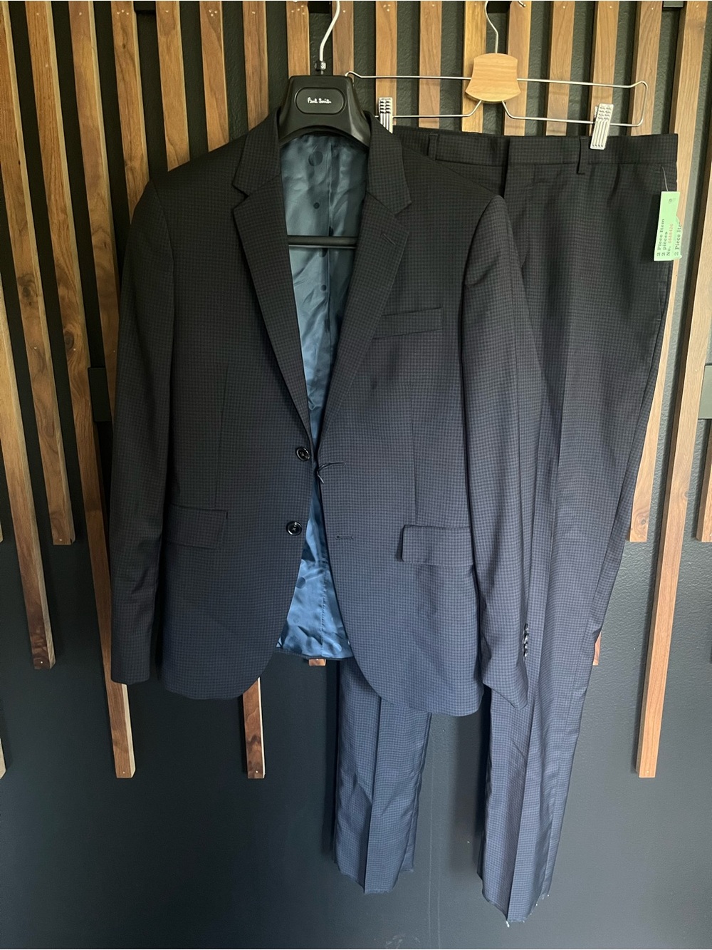 Paul Smith Kensington Black Navy Black Check Suit